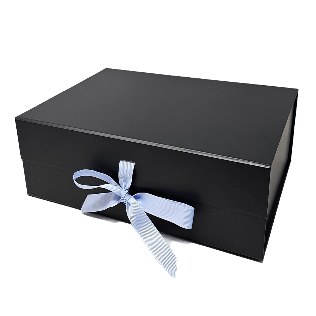 A4 Black Magnetic Gift Box (Single & Bulk Packs) – Luxury Foldable Hamper Packaging with Ribbon