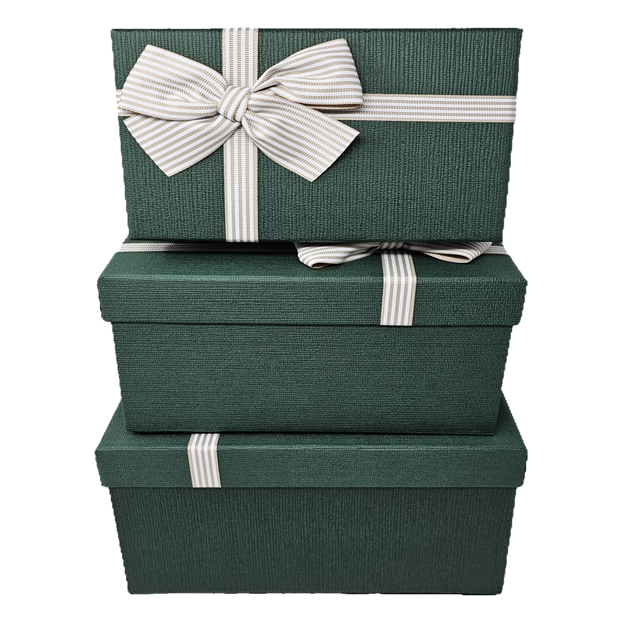 Wholesale Luxury Green Deep Rigid Gift Box with Bow