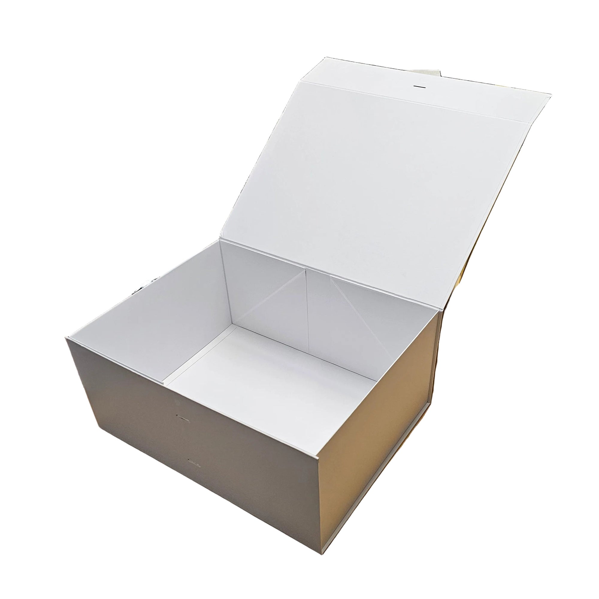 Wholesale Large A3 Size White Folding Magnetic Gift Box with Changeable Ribbon