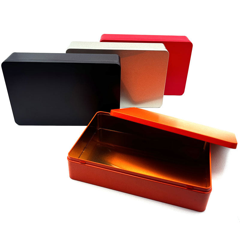 Large Rectangular Lift Off Lid Plain & Printed Tin / L248 x W160 x H55(mm)