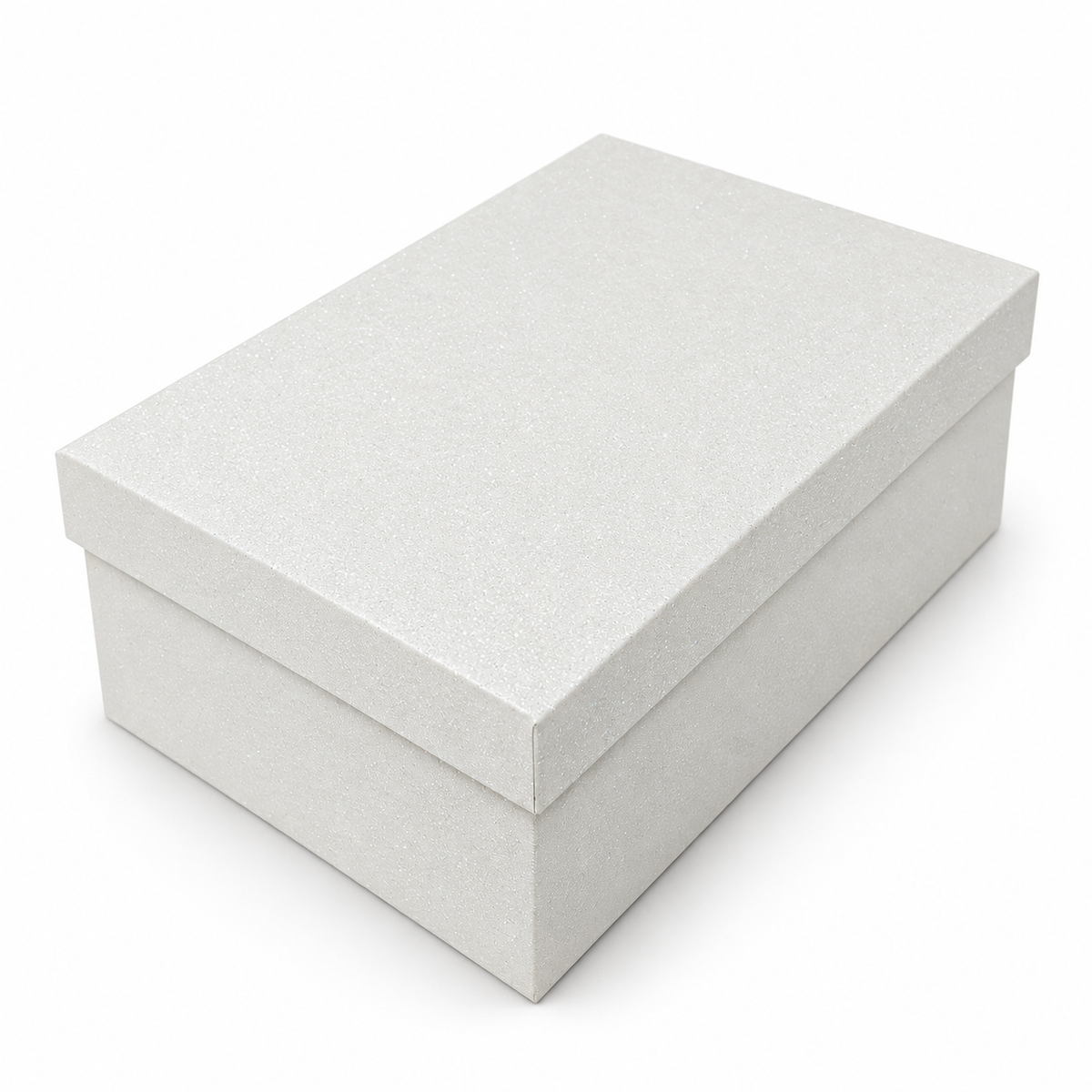 Luxury White Glitter Rigid Stacking Gift Boxes – Set of 10