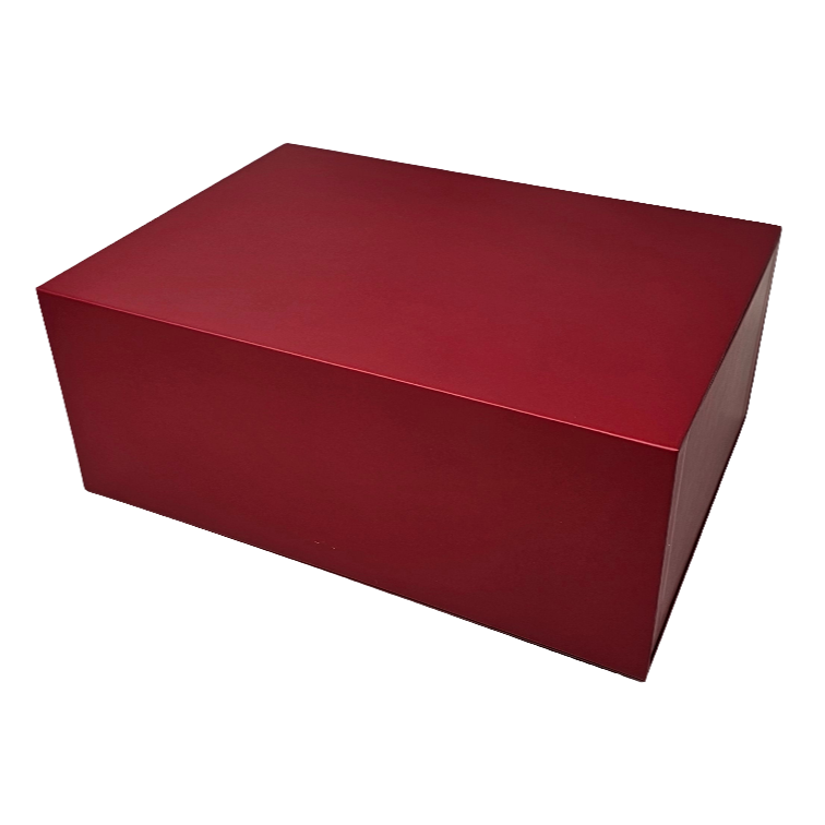 Wholesale Luxury Red Rectangular Rigid Magnetic Gift Box