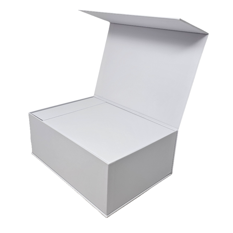 Wholesale Luxury White Rectangular Rigid Magnetic Gift Box