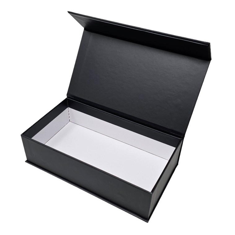 Wholesale Luxury Black Rectangular Rigid Magnetic Gift Box