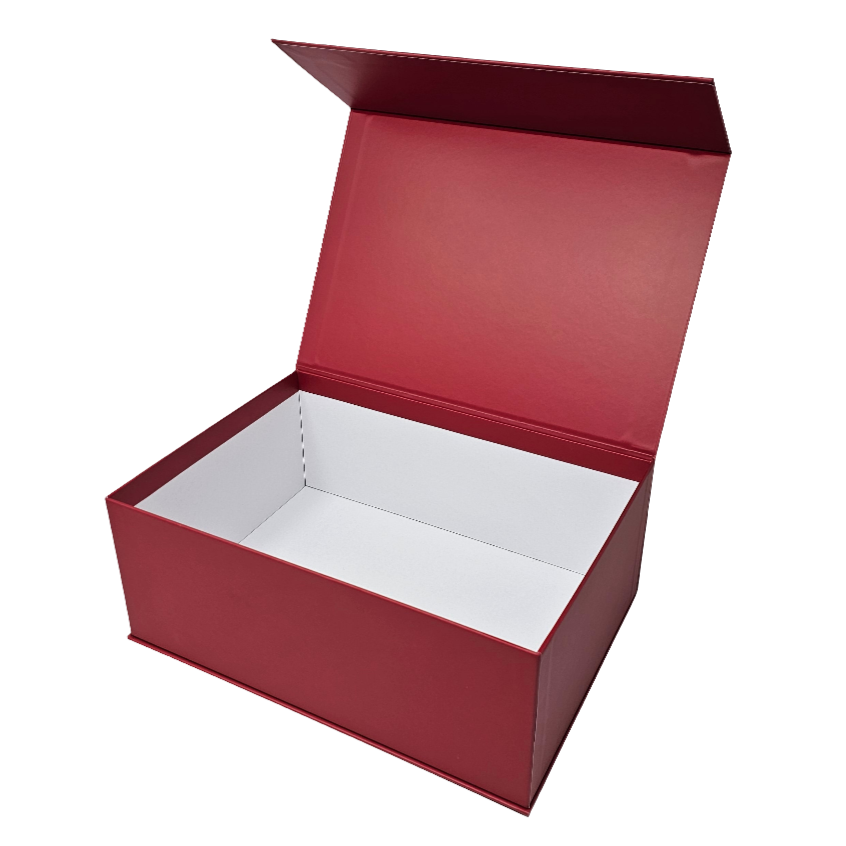 Wholesale Luxury Red Rectangular Rigid Magnetic Gift Box