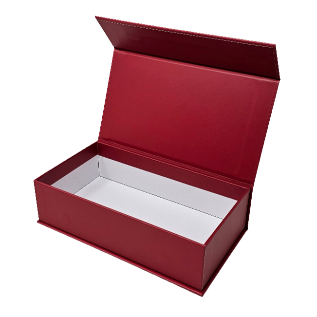 Wholesale Luxury Red Rectangular Rigid Magnetic Gift Box