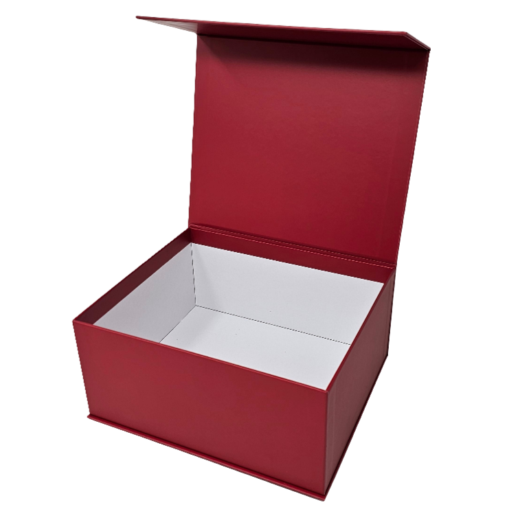 Wholesale Luxury Red Rectangular Rigid Magnetic Gift Box