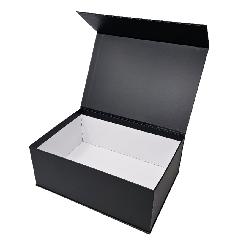 Wholesale Luxury Black Rectangular Rigid Magnetic Gift Box