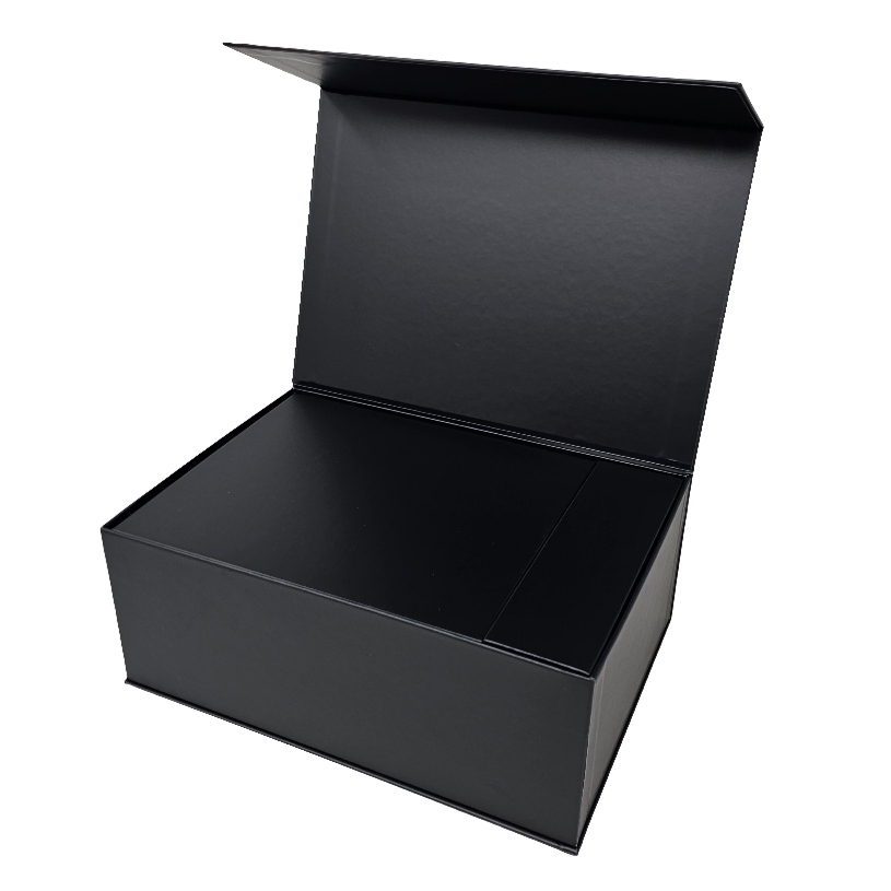 Wholesale Luxury Black Rectangular Rigid Magnetic Gift Box
