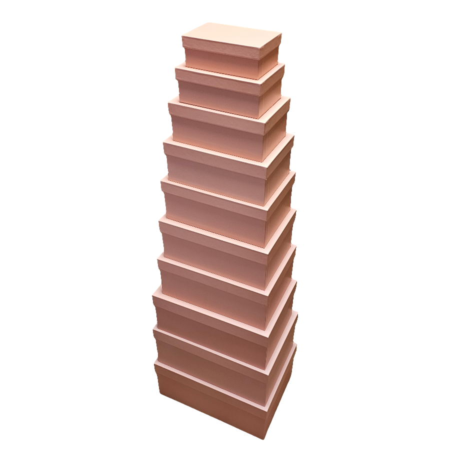 Luxury Rose Gold Lid & Base Rigid Stacking Gift Box
