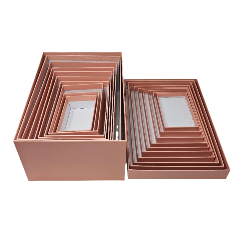 Luxury Rose Gold Lid & Base Rigid Stacking Gift Box