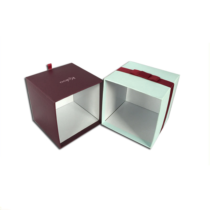 Cube Gift Box with Ribbon - Ld Packagingmall