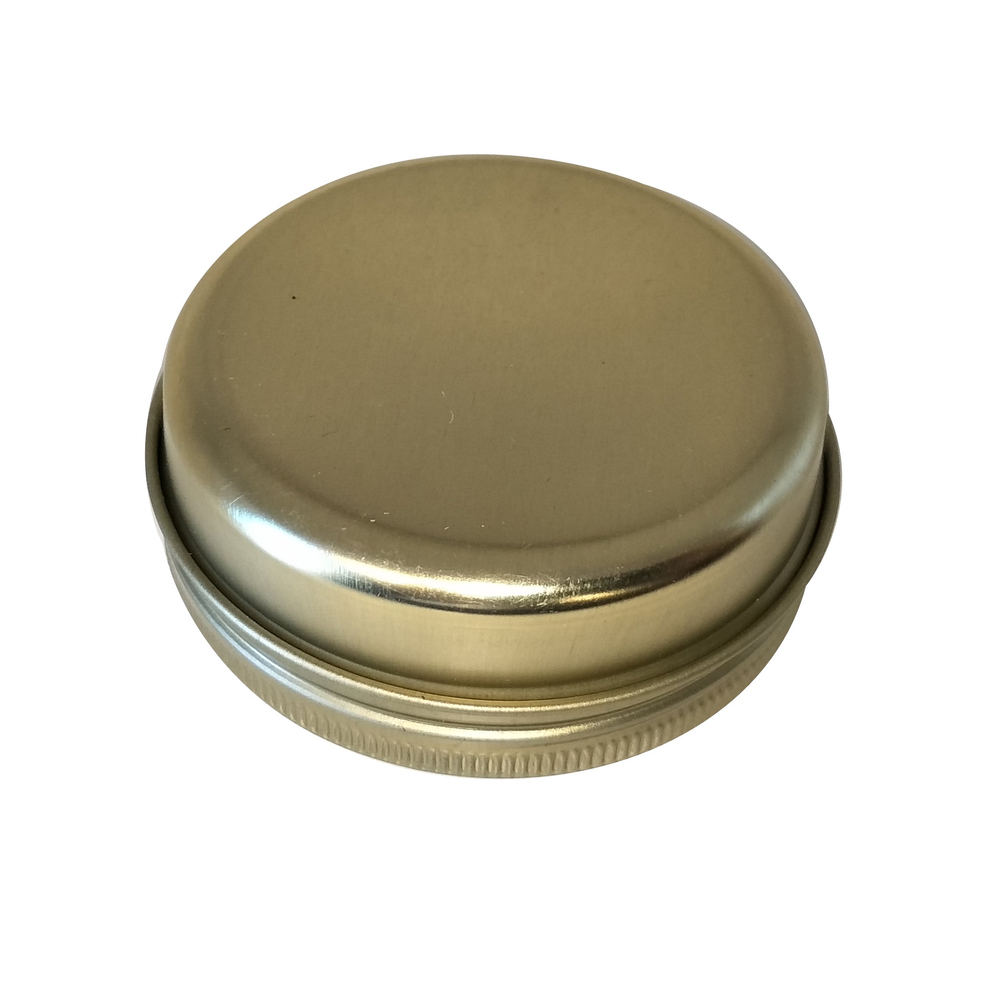 Wholesale Sliver and Gold Round Seamless Tin With Screw Lid