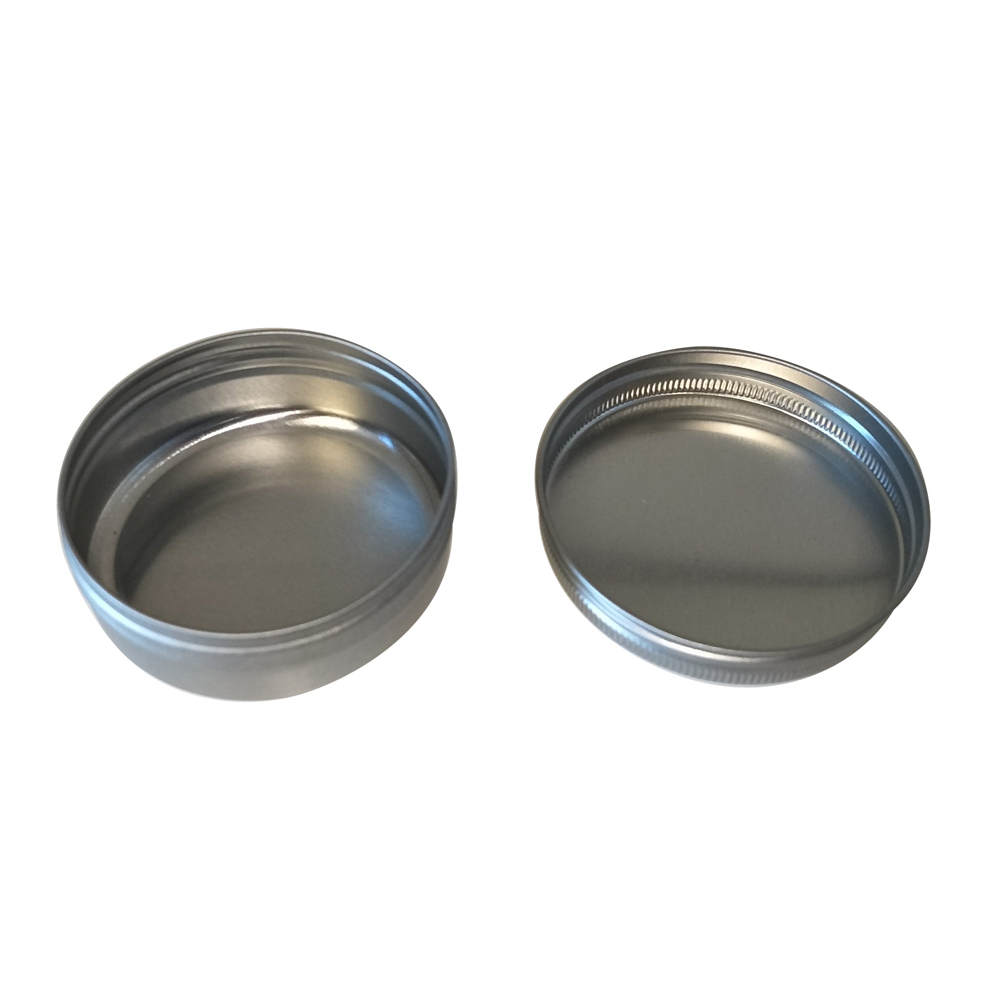 Wholesale Sliver and Gold Round Seamless Tin With Screw Lid