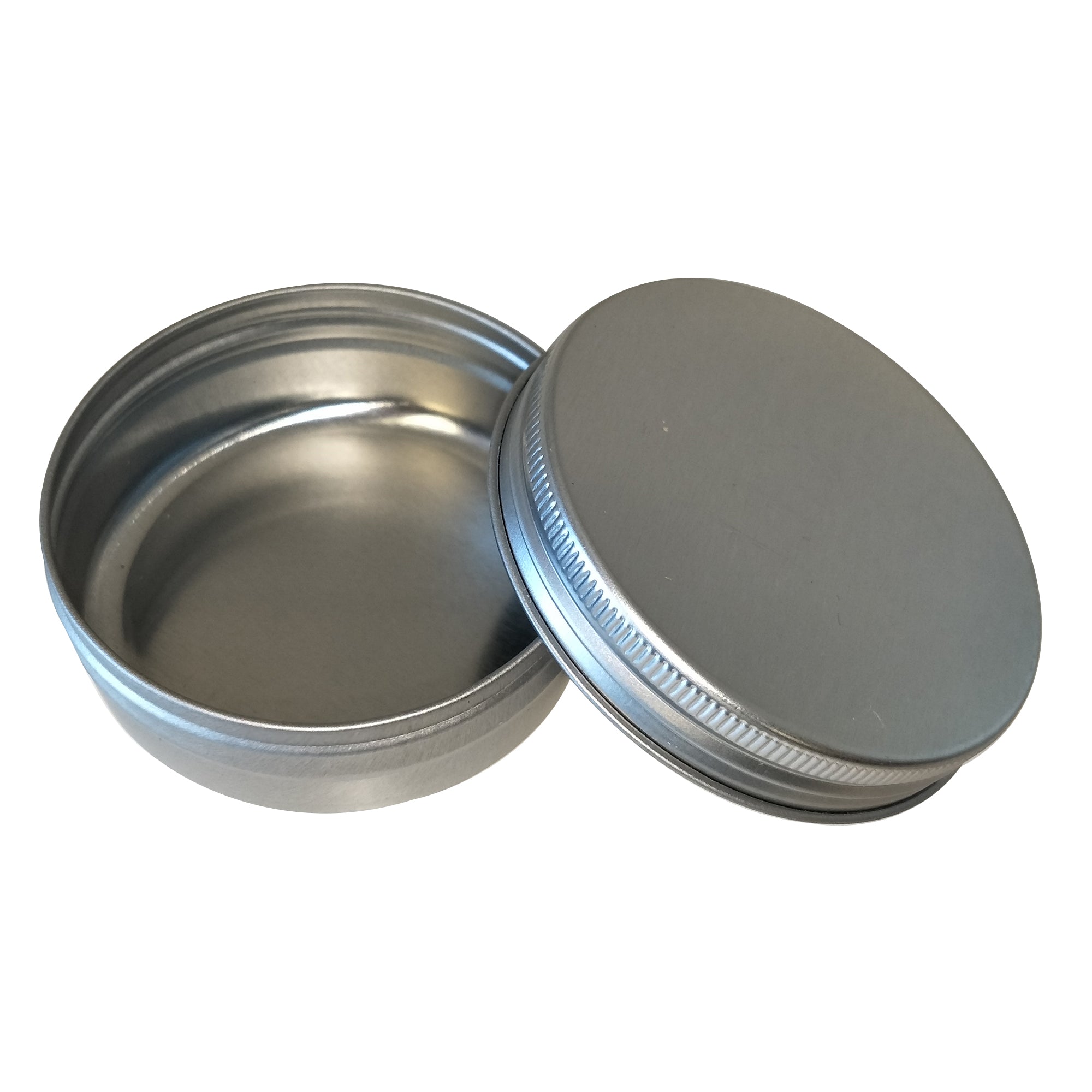 Wholesale Sliver and Gold Round Seamless Tin With Screw Lid