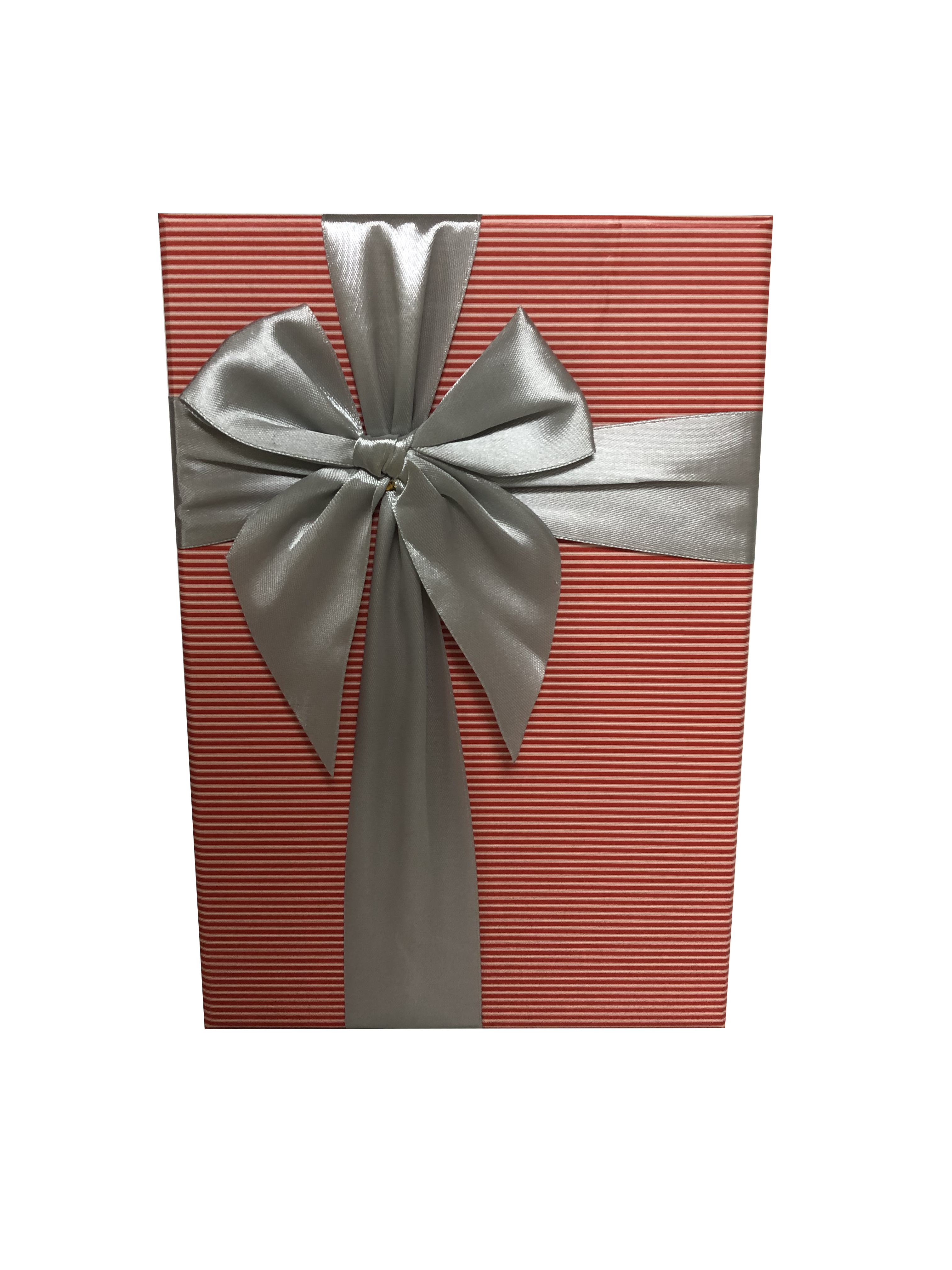 Rechteckige Geschenkbox aus Papier mit Schleife