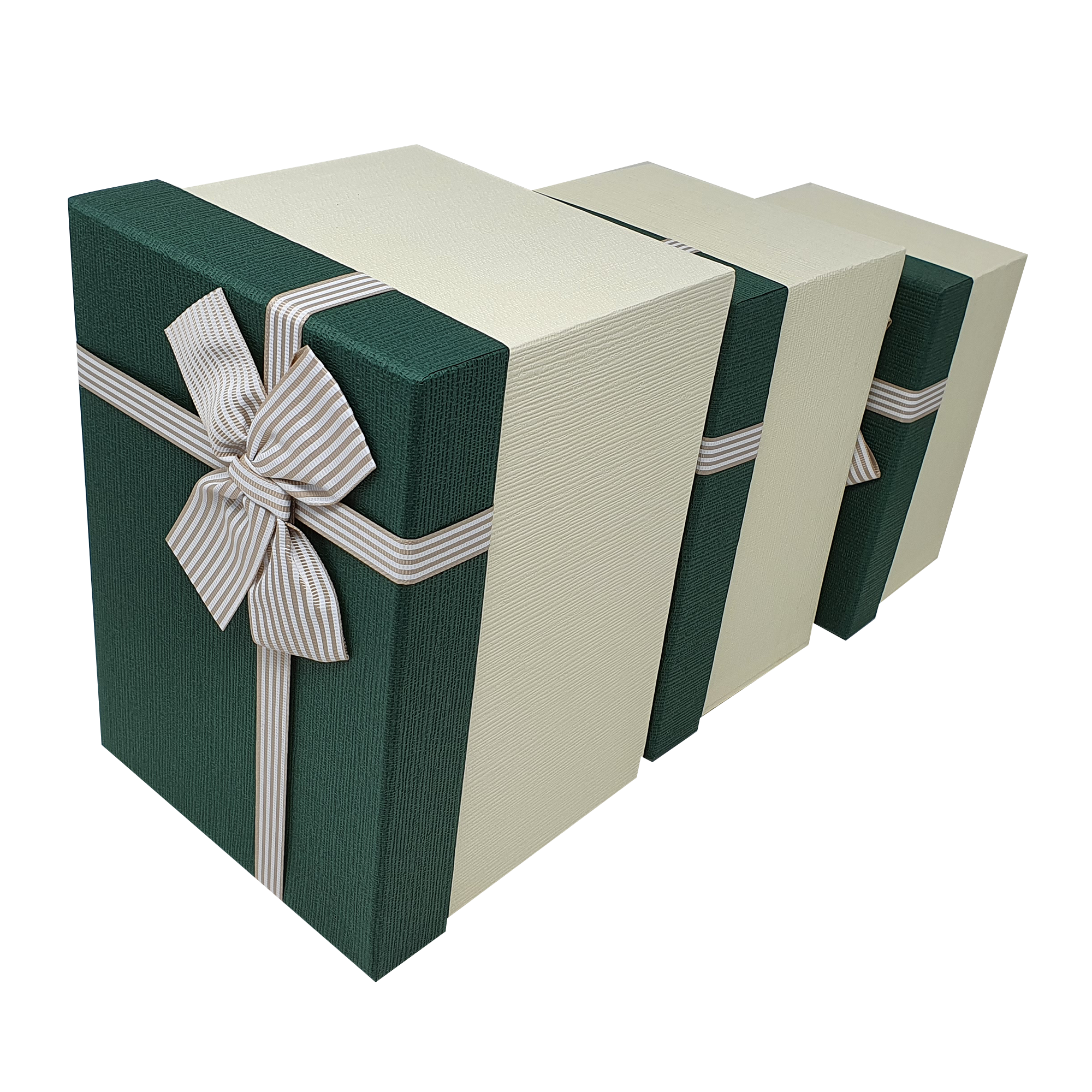 Wholesale Luxury Green Deep Rigid Gift Box with Bow