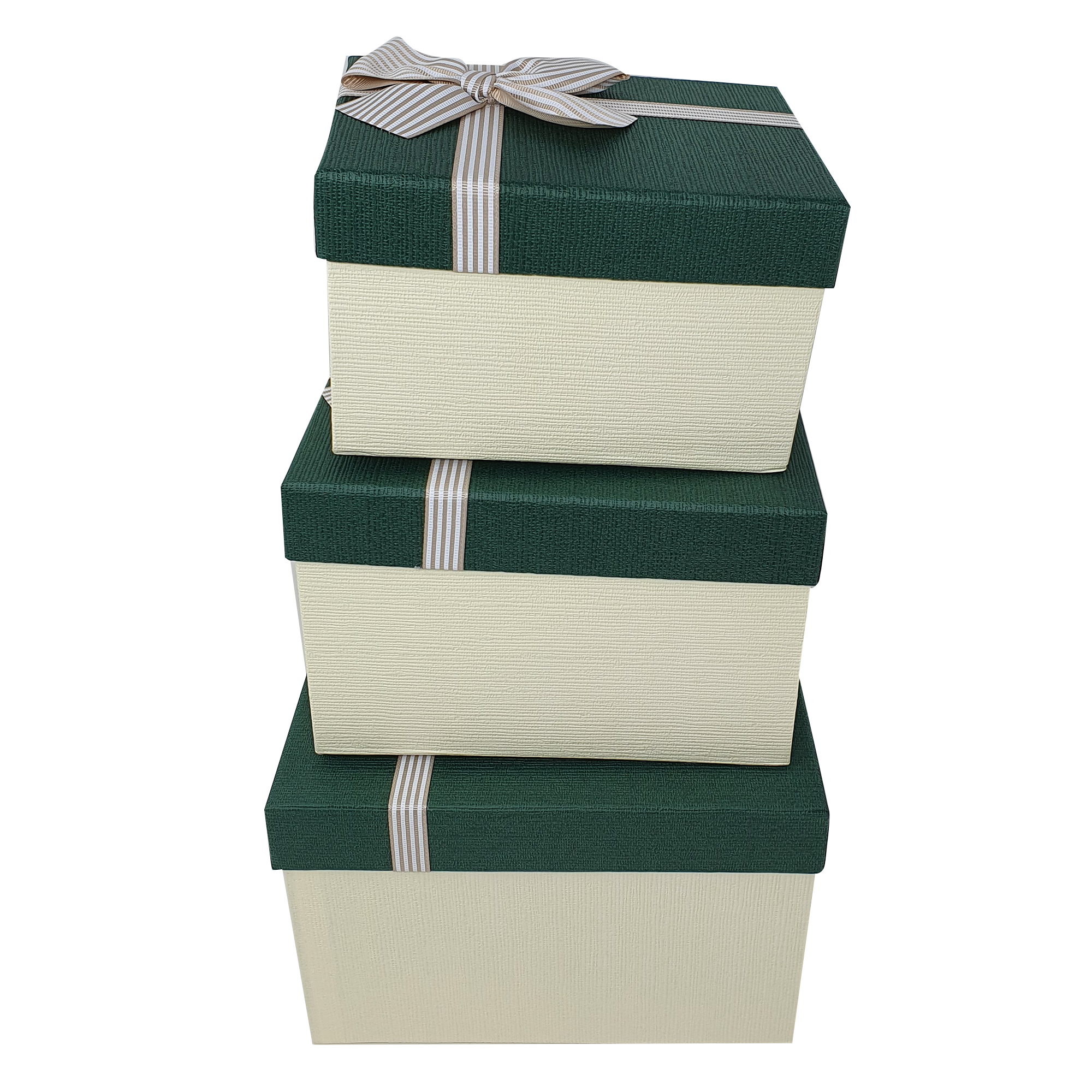 Wholesale Luxury Green Deep Rigid Gift Box with Bow