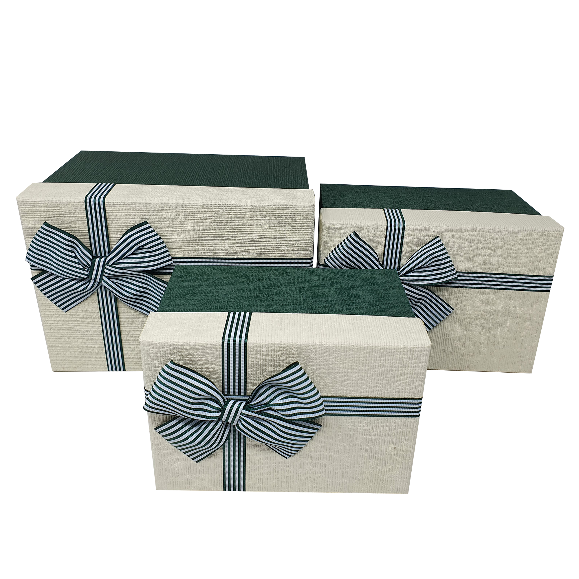 Wholesale Luxury Green Deep Rigid Gift Box with Bow