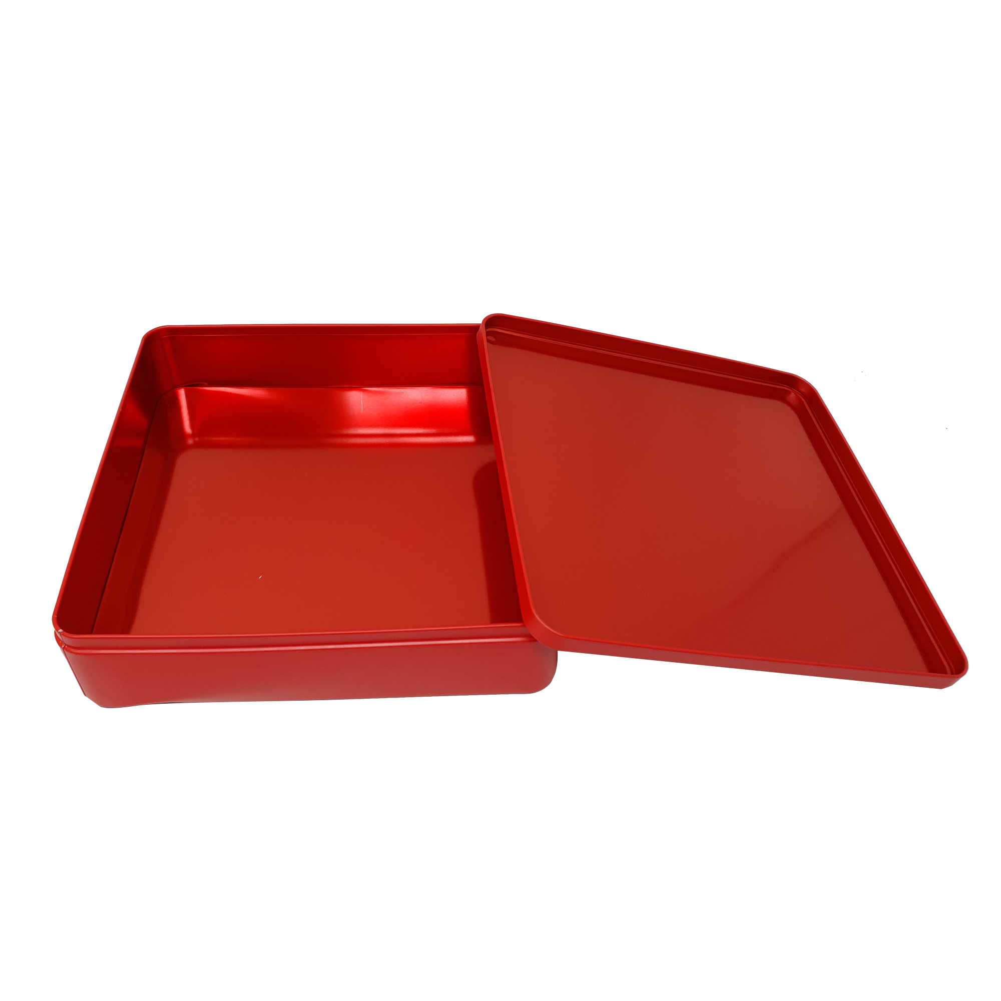 Bedruckte große quadratische Geschenkdose mit festem Deckel/L235 x B235 x H65 (mm)