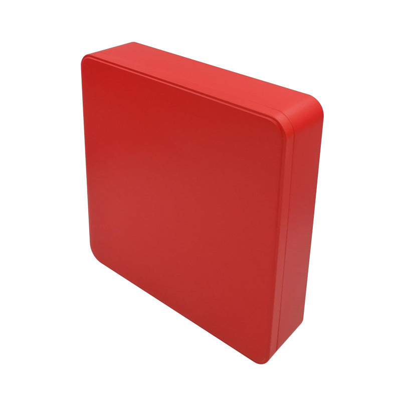 Bedruckte große quadratische Geschenkdose mit festem Deckel/L235 x B235 x H65 (mm)