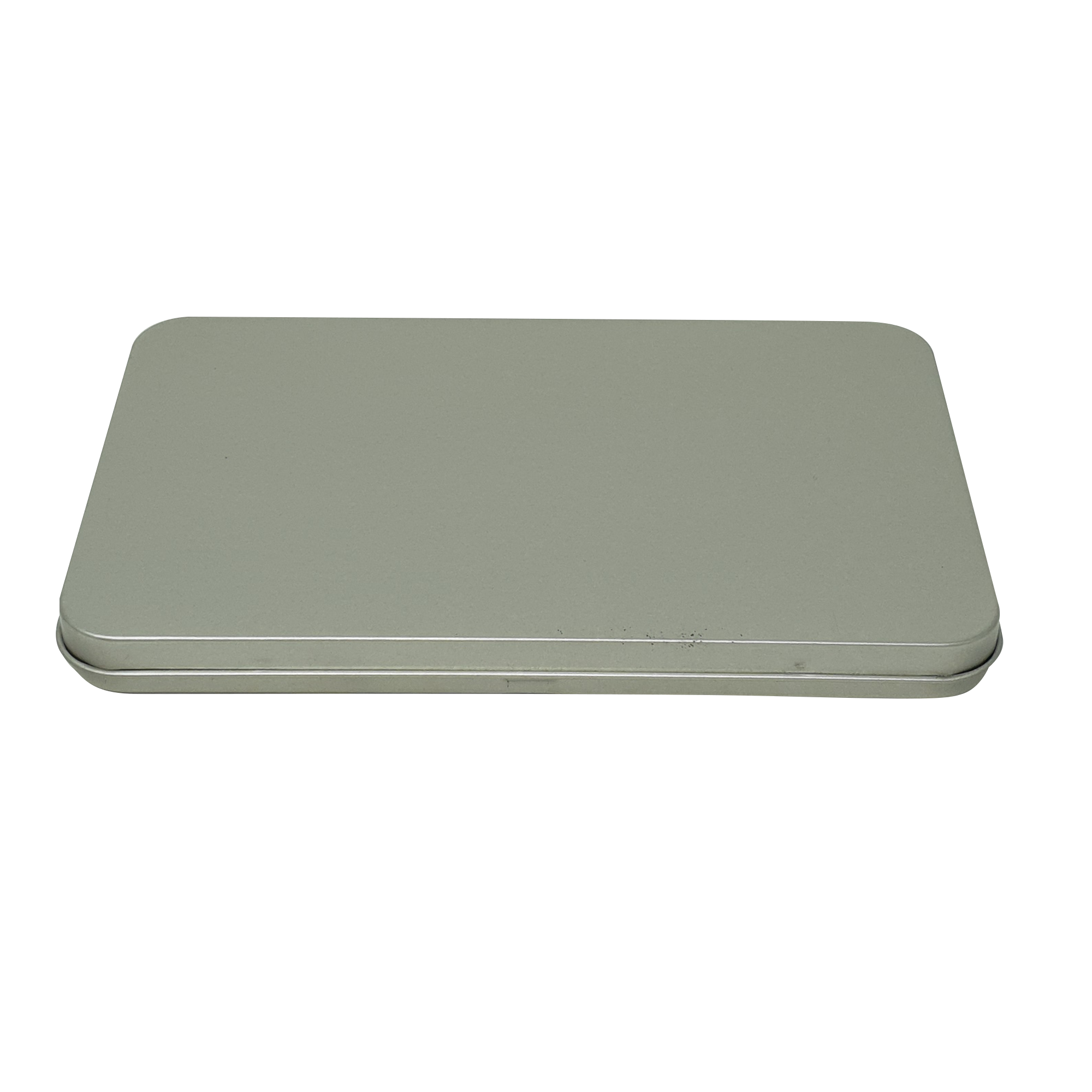 Sliver Gift Tin Box with Hinged Lid/ L180 x W110 x H15(mm)