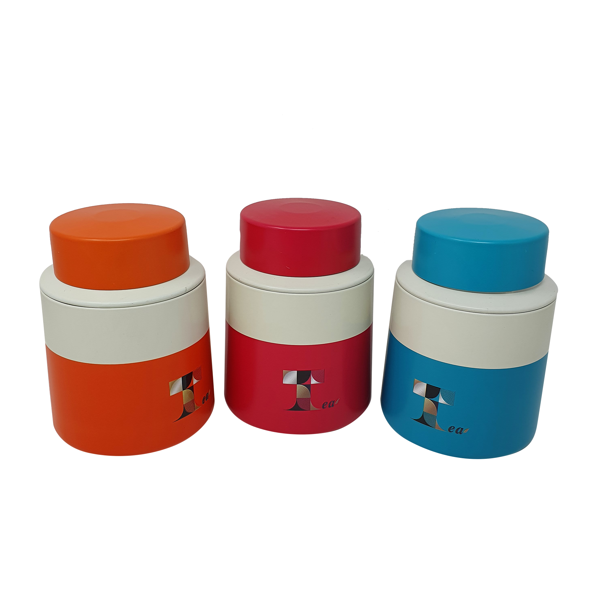 Tea Printed Storage Tin/ D105(mm) x H140(mm)