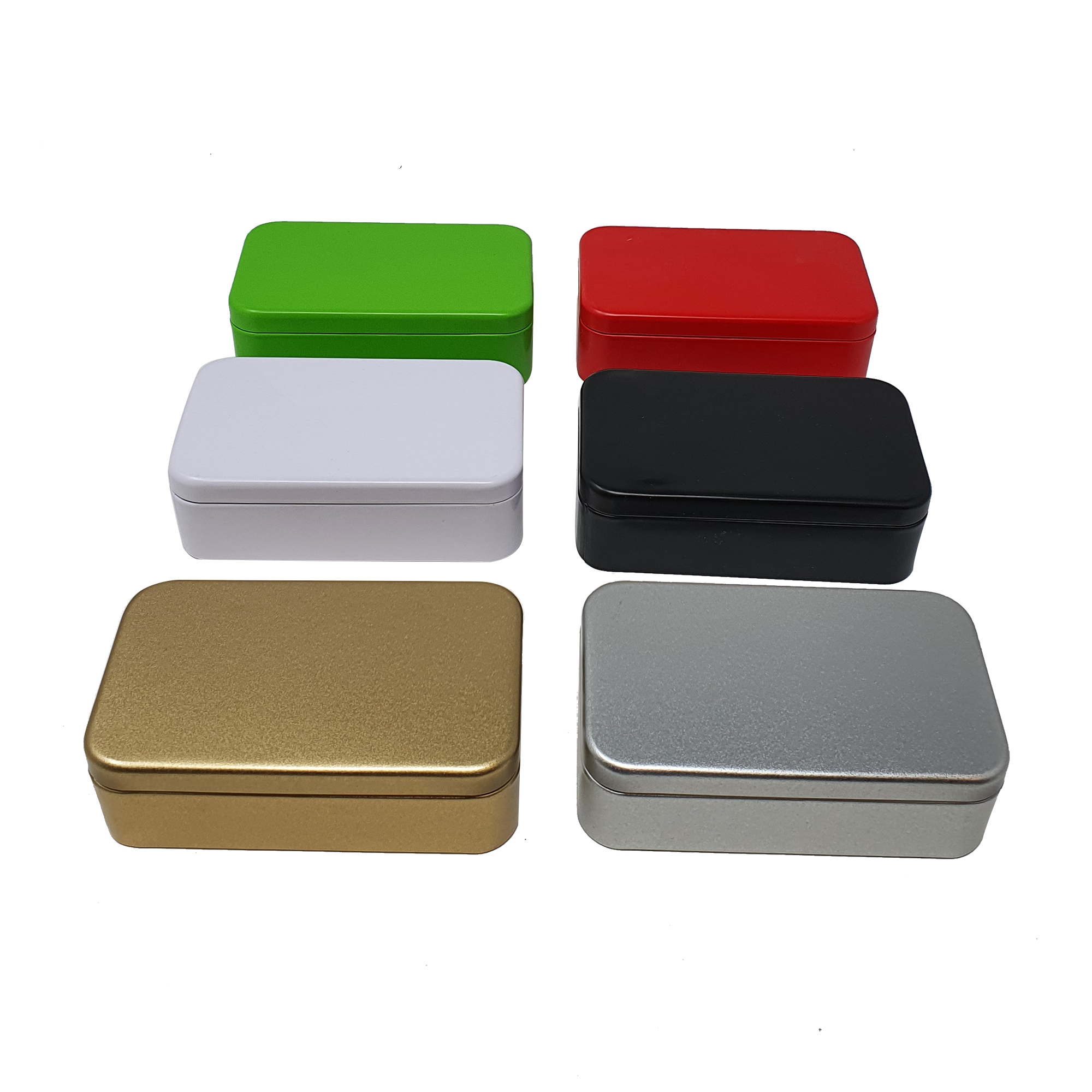Mini Rectangular Tin With Solid Lid/ L110(mm) x W65(mm) x H30(mm)