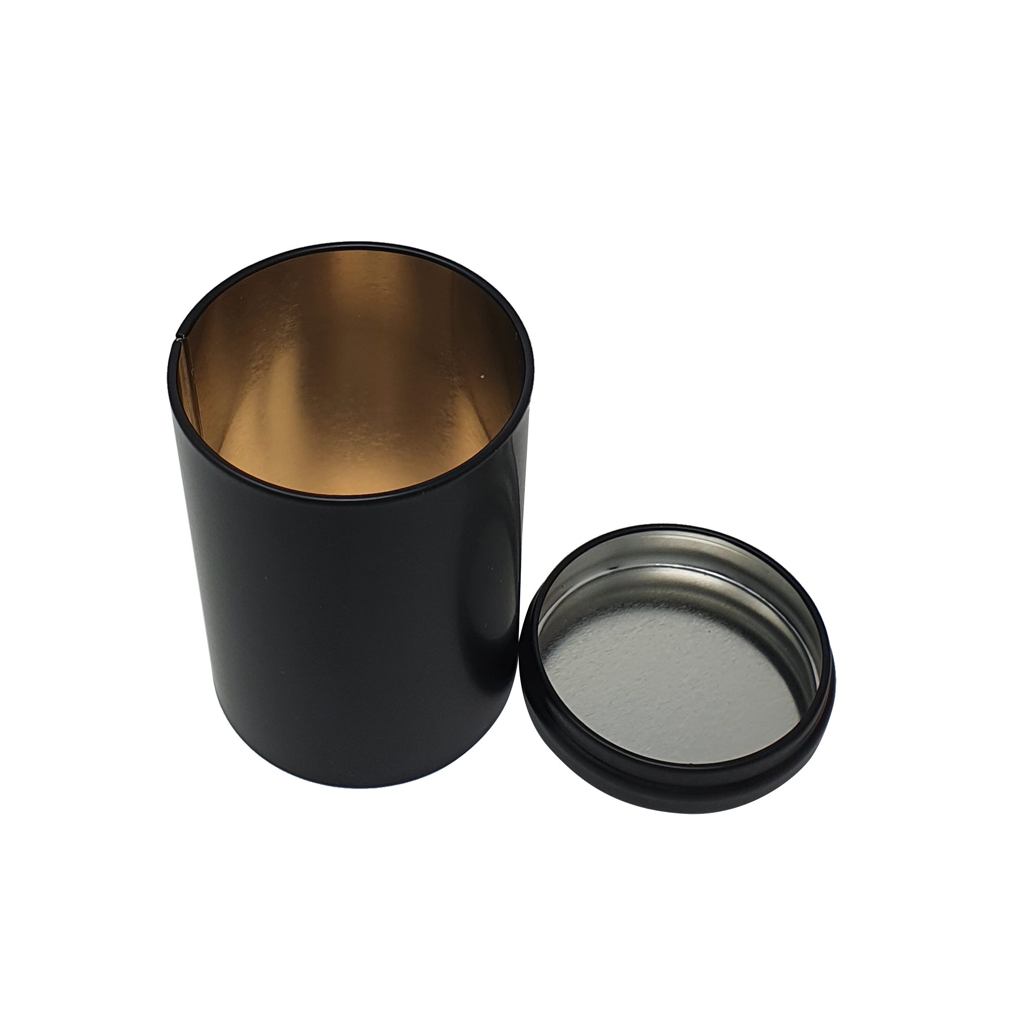 Mini Round Tea Tin With Solid Lid/ D62(mm) x H90(mm)