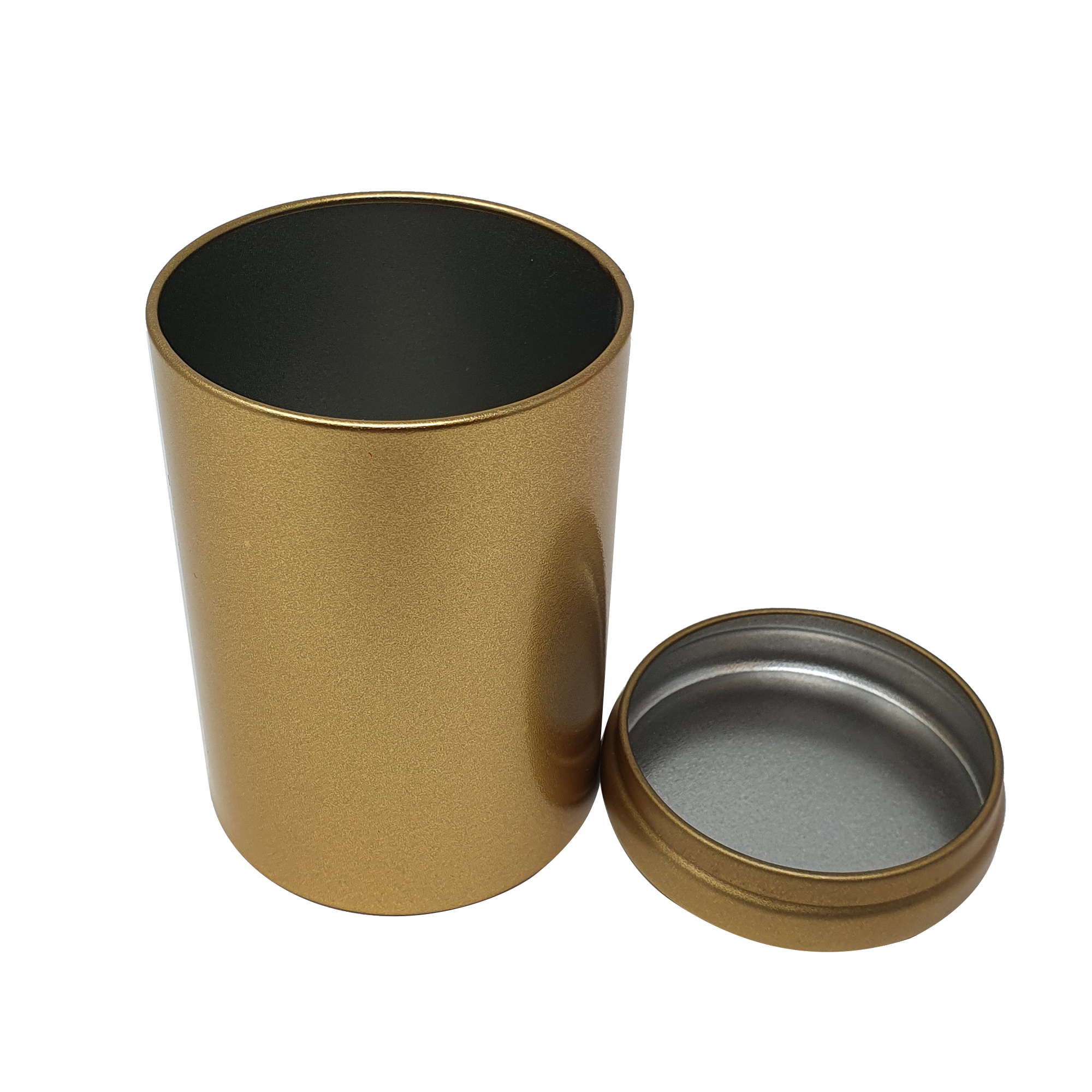 Mini Round Tea Tin With Solid Lid/ D62(mm) x H90(mm)