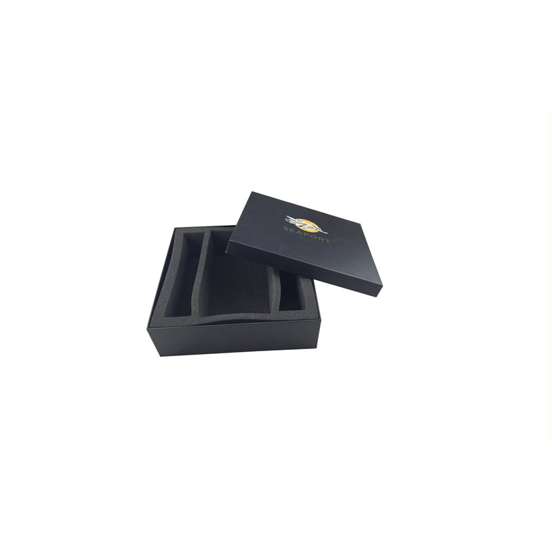 Black Lift Off Gift Box with Protective Compartment - Ld Packagingmall