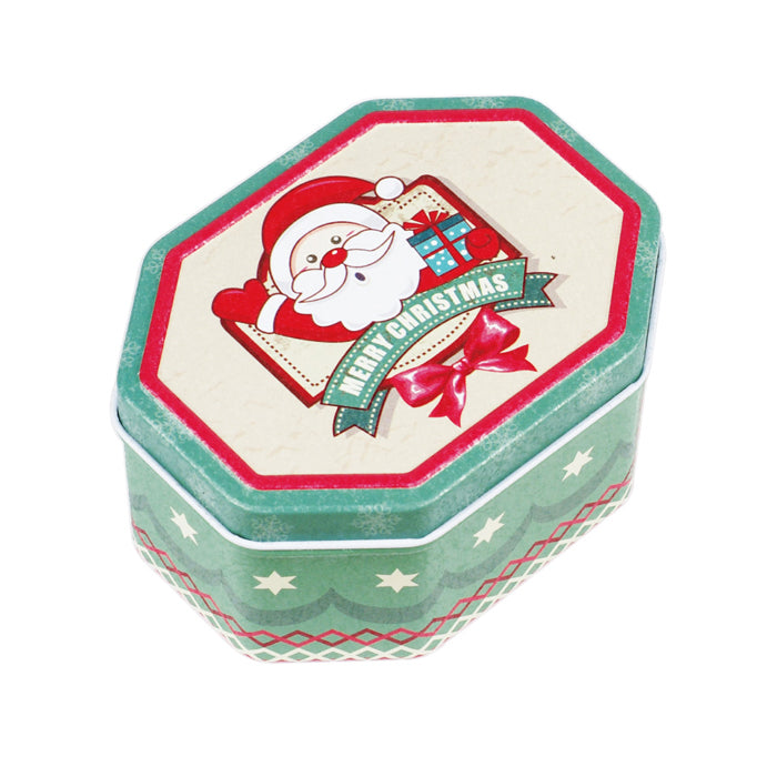 Octagonal Step Lid Christmas Gifts Tin - Ld Packagingmall