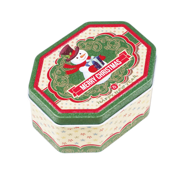 Octagonal Step Lid Christmas Gifts Tin - Ld Packagingmall