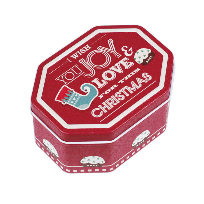 Octagonal Step Lid Christmas Gifts Tin - Ld Packagingmall
