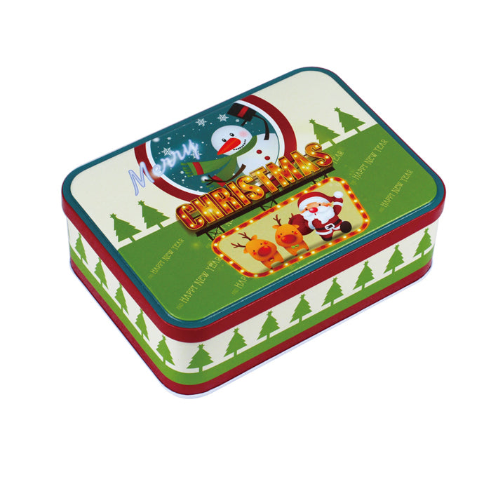Rectangular Step Lid Christmas Gifts Storage Tin - Ld Packagingmall