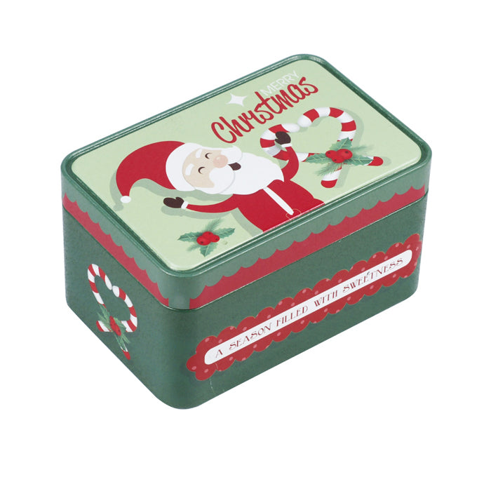 Rectangular Step Lid Christmas Gifts Storage Tin - Ld Packagingmall