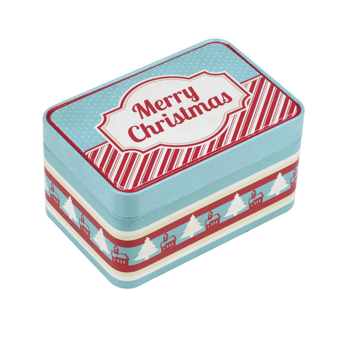 Rectangular Step Lid Christmas Gifts Storage Tin - Ld Packagingmall