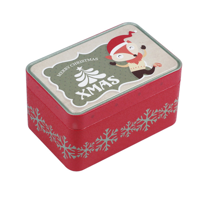Rectangular Step Lid Christmas Gifts Storage Tin - Ld Packagingmall