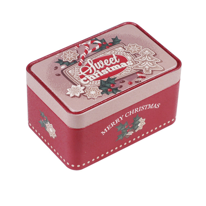 Rectangular Step Lid Christmas Gifts Storage Tin - Ld Packagingmall