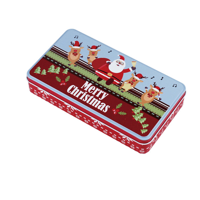 Rectangular Step Lid Christmas Gifts Storage Tin - Ld Packagingmall