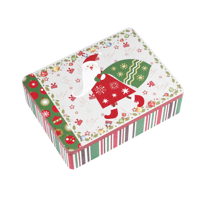 Chirsrmas Rectangular Solid Lid Storage Tin - Ld Packagingmall