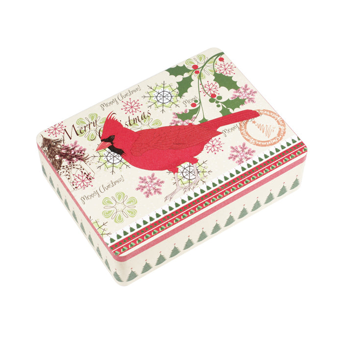 Chirsrmas Rectangular Solid Lid Storage Tin - Ld Packagingmall
