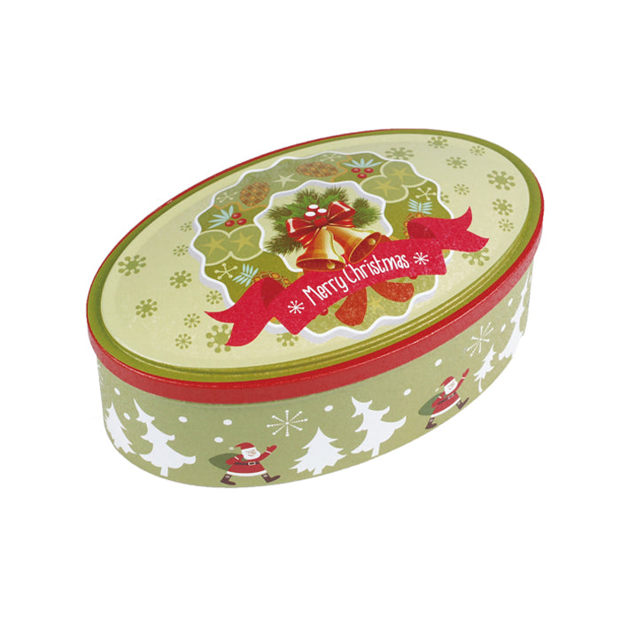 Oval Step Lid Christmas Gifts Storage Tin - Ld Packagingmall