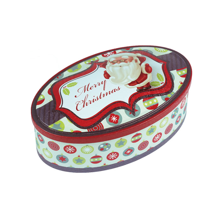 Oval Step Lid Christmas Gifts Storage Tin - Ld Packagingmall