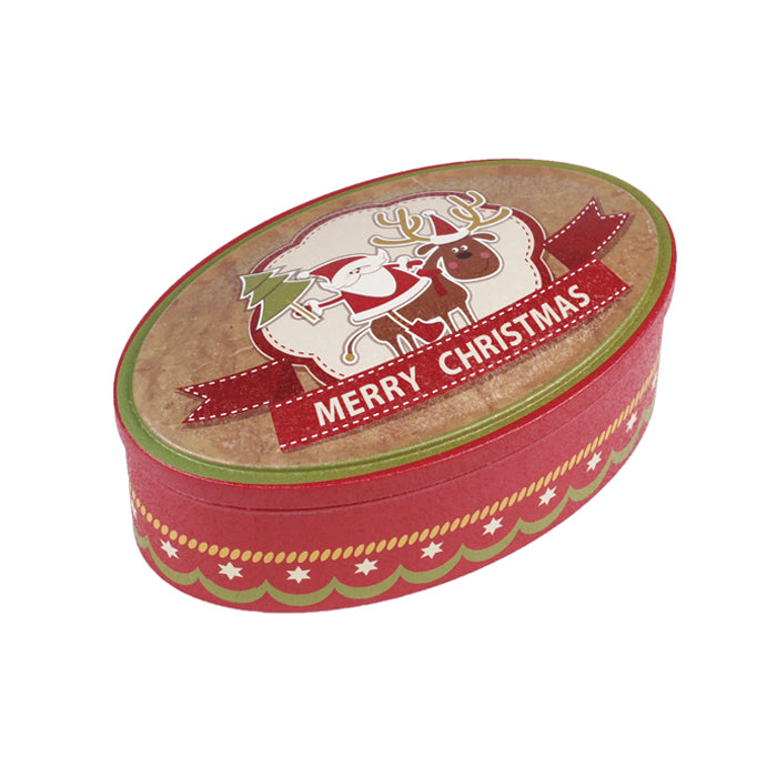 Oval Step Lid Christmas Gifts Storage Tin - Ld Packagingmall