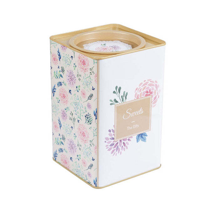 Square Lever Lid Storage Tin - Ld Packagingmall