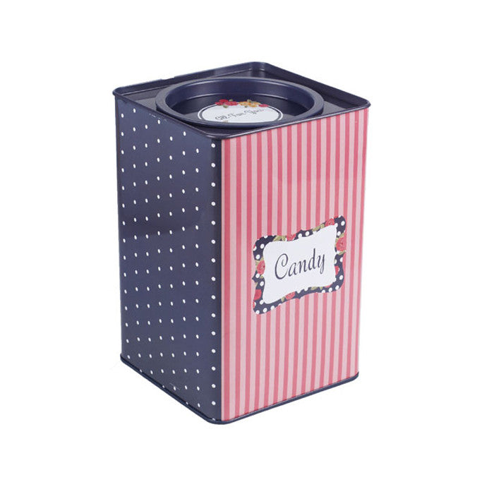 Square Lever Lid Storage Tin - Ld Packagingmall