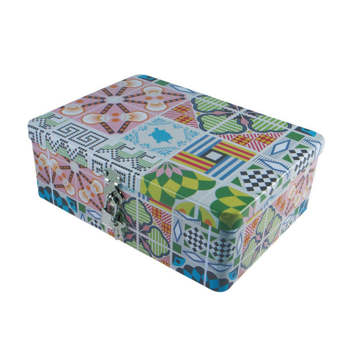 Rectangular Solid Lid  Storage Tin with Lock - Ld Packagingmall