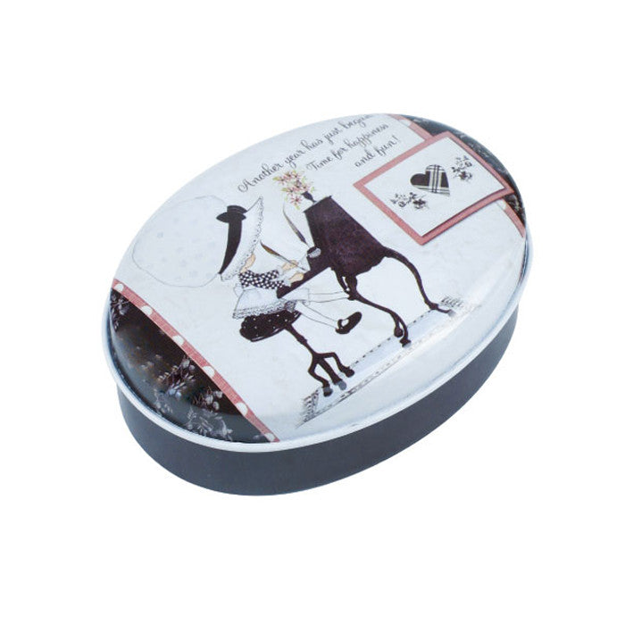 Oval Slip Lid Storage Tin - Ld Packagingmall