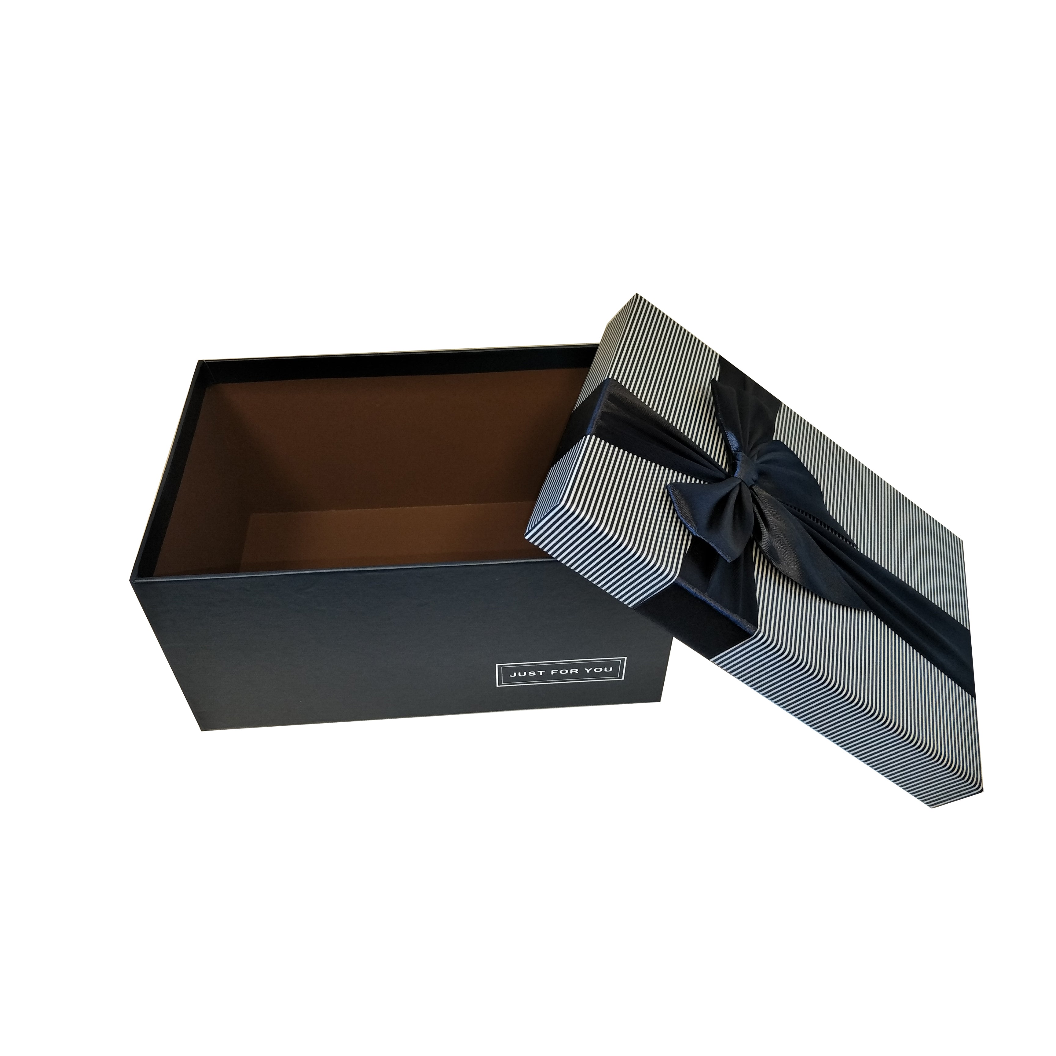 Luxury Nested Rigid Rectangular Gift Box With Lift Off Lid And Ribbon & Bow- Set Of 3 - Ld Packagingmall